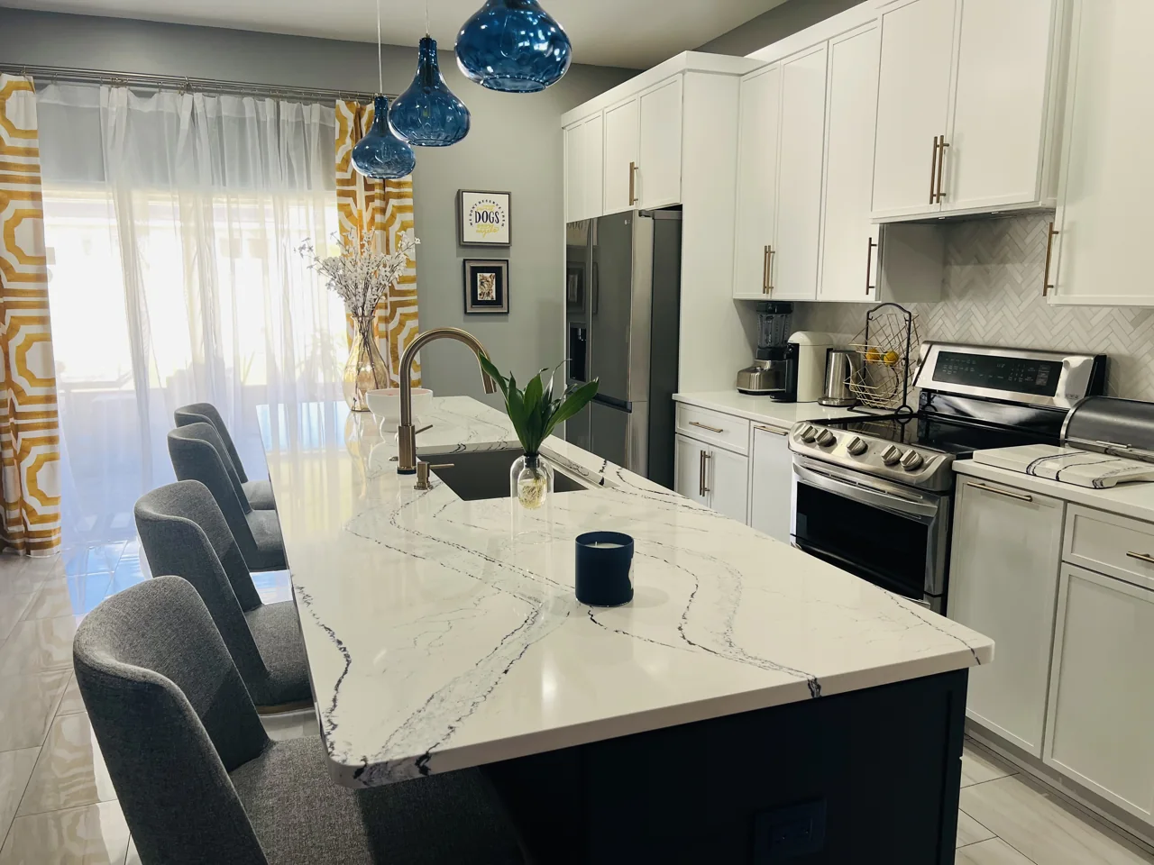 Kitchen after remodel in Lakeland, FL by Evangelisto Construction